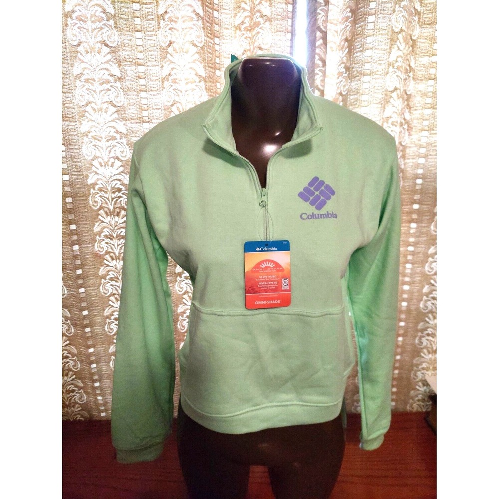 NWT Columbia Women's Omni-Shade Half Zip short Pullover Jacket Size S